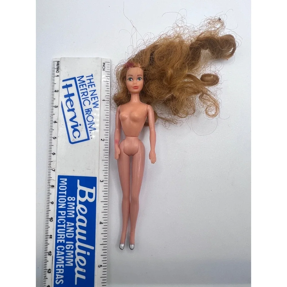 Vintage Miner Industrial Mini Fashion Doll 1986 Blonde Hair 4.5